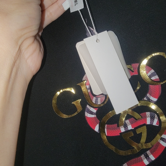 Black GG Inspired Crop top - Picture 4 of 5